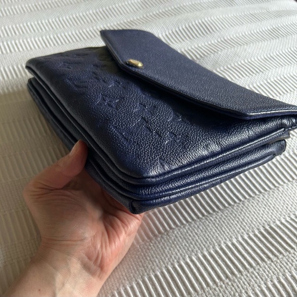 Louis Vuitton Twice Monogram Empreinte Crossbody Bag - Navy Blue - Picture 16 of 17